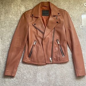 Allsaints leather jacket size 4
